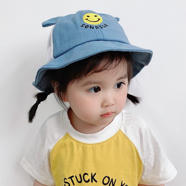 hus0f baby summer sunshade basin cartoon cute smiling face fisherman sun baby sun children hollow fisherman hat breathable mesh sunshade hat, Yellow
hus0f baby summer sunshade basin cartoon cute smiling face fisherman sun baby sun children hollow fisherman hat breathable mesh sunshade hat, Yellow
