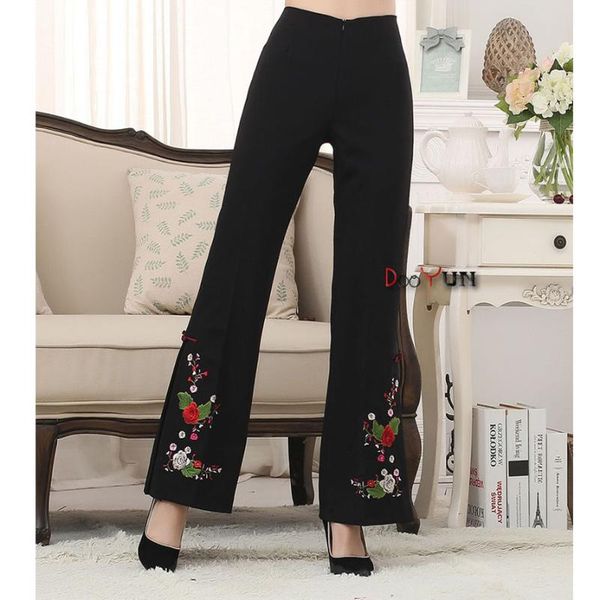 brand new arrival wholesale and sale chinese tradition women's embroider flower flares trousers pants wp03, Black;white
brand new arrival wholesale and sale chinese tradition women's embroider flower flares trousers pants wp03, Black;white