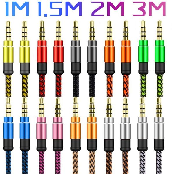 braided nylon auxiliary cable 1m 1.5m 2m 3m 3.5mm jack male to male car aux audio cables wire for iphone 5 6 samsung
braided nylon auxiliary cable 1m 1.5m 2m 3m 3.5mm jack male to male car aux audio cables wire for iphone 5 6 samsung