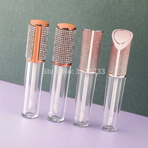 storage bottles & jars 5ml empty lip gloss wand tubes with shine diamond transparent cosmetic rose gold glaze lipgloss tube packaging contai
storage bottles & jars 5ml empty lip gloss wand tubes with shine diamond transparent cosmetic rose gold glaze lipgloss tube packaging contai
