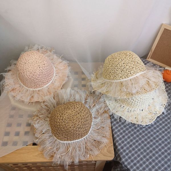 2020 new girls sun fisherman korean bucket bucket straw fisherman princess hat lace sunscreen children's straw hat fairy summer, Blue;gray
2020 new girls sun fisherman korean bucket bucket straw fisherman princess hat lace sunscreen children's straw hat fairy summer, Blue;gray