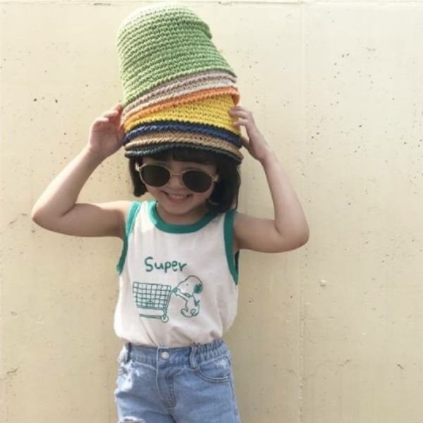 ins candy style candy color children's straw outing baby's sun hat bucket straw knitted fisherman's basin hat, Yellow
ins candy style candy color children's straw outing baby's sun hat bucket straw knitted fisherman's basin hat, Yellow