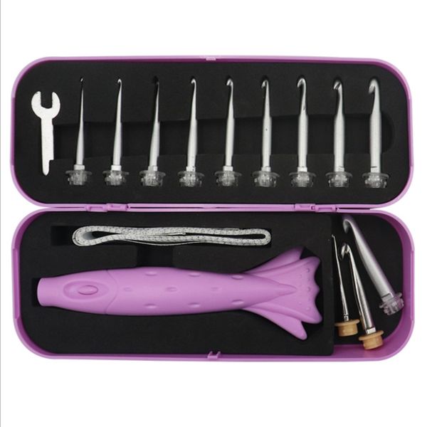 led knitting needles set 12pcs change crochet hooks with light rechargeable usb weaving sweater sewing accessories tools, Black
led knitting needles set 12pcs change crochet hooks with light rechargeable usb weaving sweater sewing accessories tools, Black