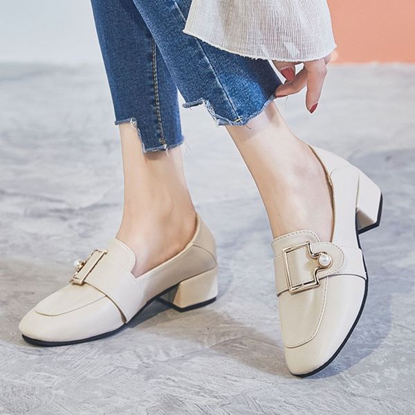 women pumps high heel ladies office shoes metal buckle pearl designer slip-on loafers chic black white women casual shoes
women pumps high heel ladies office shoes metal buckle pearl designer slip-on loafers chic black white women casual shoes