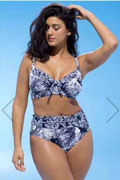 2019 new large size printed bikini bikini swimsuit plus fat plus fat swimsuit, White;black
2019 new large size printed bikini bikini swimsuit plus fat plus fat swimsuit, White;black