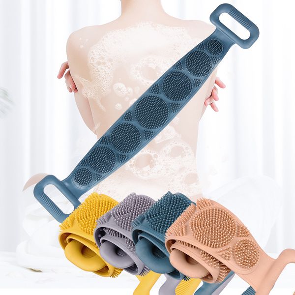 long handle bath towel exfoliation silicone bump back rub cuticle removal brush elasticity double-sided
long handle bath towel exfoliation silicone bump back rub cuticle removal brush elasticity double-sided