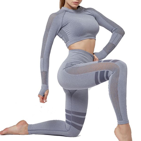 striped hollow out yoga set silm mesh solid gym sport clothes crop long sleeve seamless high waist leggings set for women active, White;red
striped hollow out yoga set silm mesh solid gym sport clothes crop long sleeve seamless high waist leggings set for women active, White;red