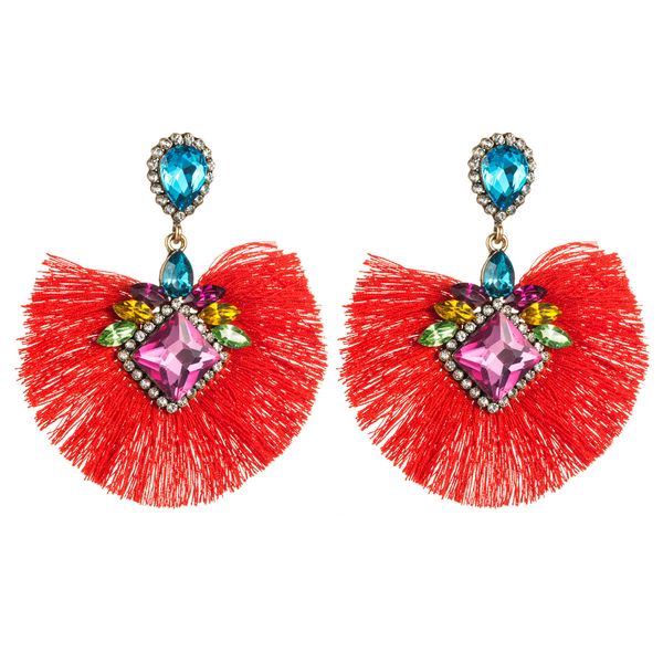 fan geometry glass diamond rhinestone diamond tassel earrings women's generous earrings bohemian national style, Golden
fan geometry glass diamond rhinestone diamond tassel earrings women's generous earrings bohemian national style, Golden