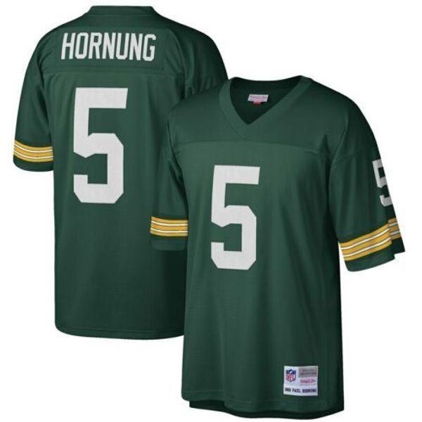 paul hornung #5 mitchell & ness retired legacy jersey, Gray