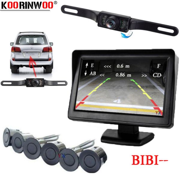 koorinwoo lcd monitor rearview car parking reverse probes buzzer system back 4 sensor 22mm flat sensor for vehicle car detector 
koorinwoo lcd monitor rearview car parking reverse probes buzzer system back 4 sensor 22mm flat sensor for vehicle car detector