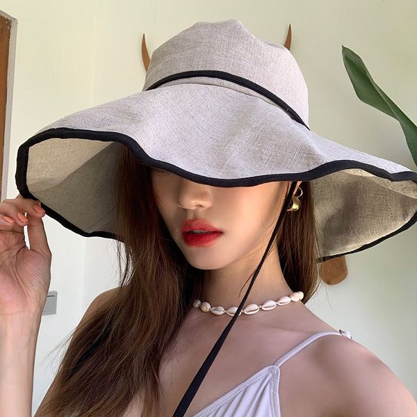 fisherman bucket bucket female summer net red korean style big brim sun hat double-sided sunscreen uv sun hat, Blue;gray
fisherman bucket bucket female summer net red korean style big brim sun hat double-sided sunscreen uv sun hat, Blue;gray