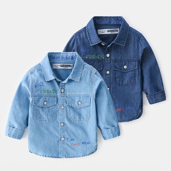 q4wlf boy's 2020 season long sleeve boy's baby's western style denim tong chen shan tong chen shan children's shirtshirt, White;black
q4wlf boy's 2020 season long sleeve boy's baby's western style denim tong chen shan tong chen shan children's shirtshirt, White;black