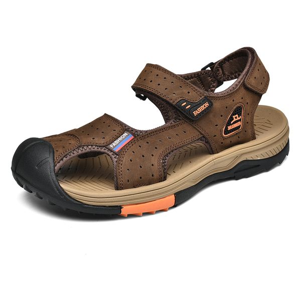 sandals men's leather men beach roman comfortable summer shoes genuine breathable outdoor sneakers 38-45, Black
sandals men's leather men beach roman comfortable summer shoes genuine breathable outdoor sneakers 38-45, Black