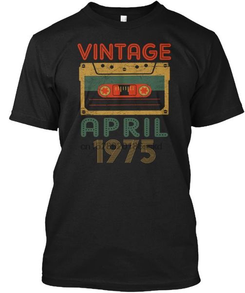 men t shirt vintage april 1975 birthday gift mixtape tshirts women t-shirt, White;black
men t shirt vintage april 1975 birthday gift mixtape tshirts women t-shirt, White;black