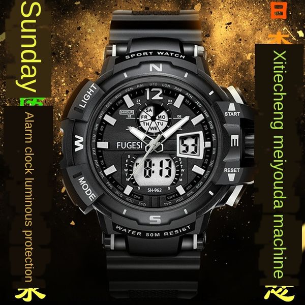 ifv2m fugesi furgs student trend youth waterproof sports electronic fugesi furgs men's watch student trend youth waterproof luminous sp, Blue
ifv2m fugesi furgs student trend youth waterproof sports electronic fugesi furgs men's watch student trend youth waterproof luminous sp, Blue