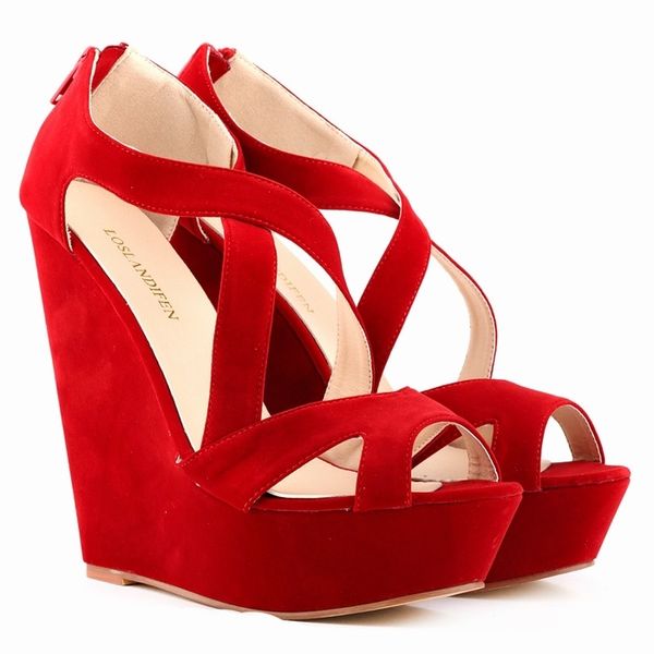 summer red beach wedge sandals womens ankle strap platform gladiator shoes women chaussure high heels sandals mujer 2020, Black
summer red beach wedge sandals womens ankle strap platform gladiator shoes women chaussure high heels sandals mujer 2020, Black