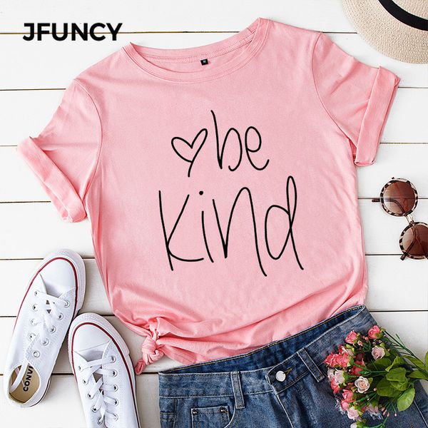 jfuncy summer cotton women t-shirts be kind letter graphic tee shirt plus size loose casual mujer tshirt harajuku female, White
jfuncy summer cotton women t-shirts be kind letter graphic tee shirt plus size loose casual mujer tshirt harajuku female, White