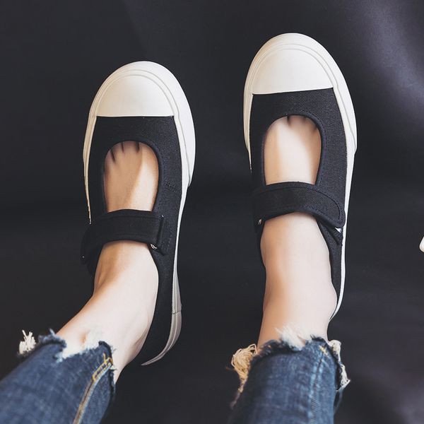 summer thin canvas shoes women's 2020 new ulzzang all-match cloth shoes women's pedal flat white, Black
summer thin canvas shoes women's 2020 new ulzzang all-match cloth shoes women's pedal flat white, Black