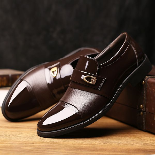 2020 new spring new mens shoes two-color metal buckle pointed lace-up mens shoes low-business casual mens shoes, Black
2020 new spring new mens shoes two-color metal buckle pointed lace-up mens shoes low-business casual mens shoes, Black