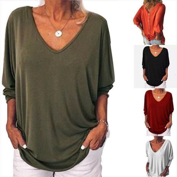 womens 3 4 sleeve v neck tee shirts plus size large back button t shirt new fashion drop shipping, White
womens 3 4 sleeve v neck tee shirts plus size large back button t shirt new fashion drop shipping, White