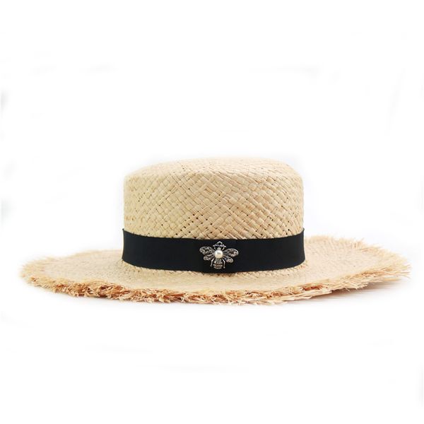 new fashion bee decoration straw for women soft raffia beach hat girls summer sun visor hats dropshipping wholesale y200716, Blue;gray
new fashion bee decoration straw for women soft raffia beach hat girls summer sun visor hats dropshipping wholesale y200716, Blue;gray