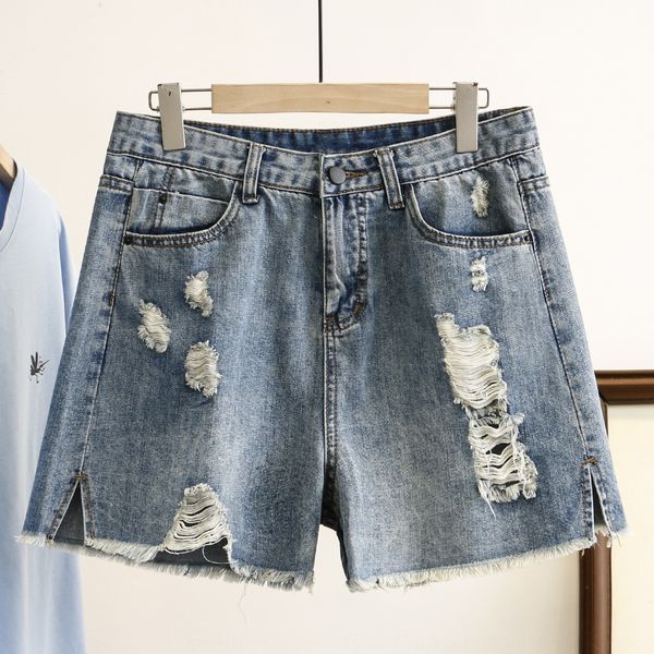 plus plus size women's clothing fat sister 2020 summer new fashion trendy hole denim shorts shorts pants pants 8515, Blue
plus plus size women's clothing fat sister 2020 summer new fashion trendy hole denim shorts shorts pants pants 8515, Blue