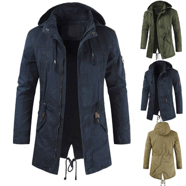 mens jackets with zipper autumn and winter long hooded slim outerwear long sleeve cotton mens clothes, Black;brown
mens jackets with zipper autumn and winter long hooded slim outerwear long sleeve cotton mens clothes, Black;brown