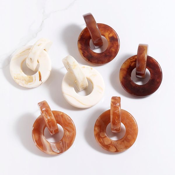 acrylic brown elegant wood grain earrings for woman geometric round drop earring bohemian jewelry accessories pendientes navidad, Silver
acrylic brown elegant wood grain earrings for woman geometric round drop earring bohemian jewelry accessories pendientes navidad, Silver