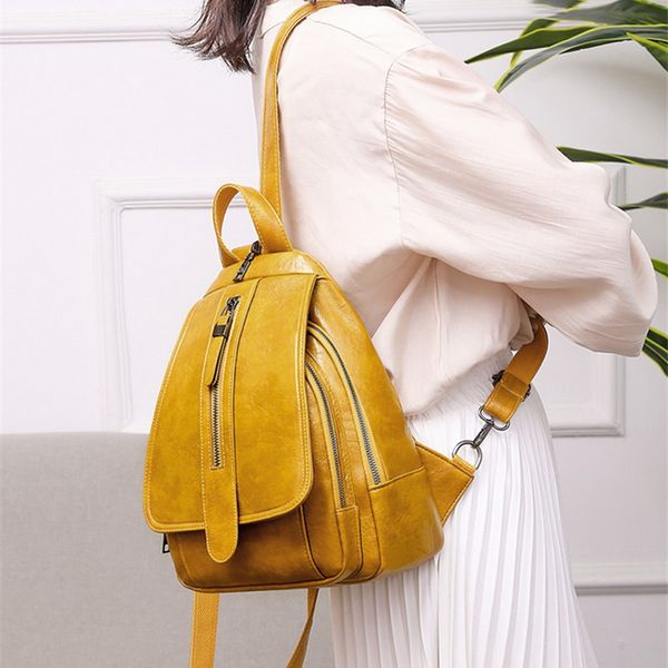 fashion backpack women leather backpacks female shoulder bag large school bags for teenage girls travel back pack 2020
fashion backpack women leather backpacks female shoulder bag large school bags for teenage girls travel back pack 2020