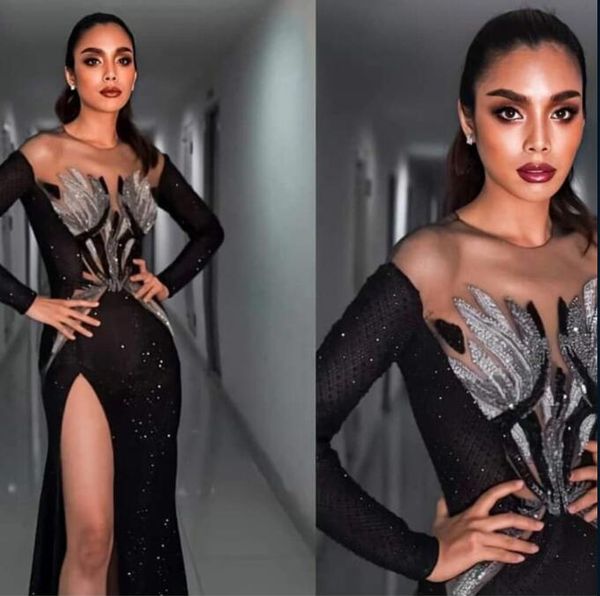 evening dress yousef aljasmi kim kardashian mermaid black long sleeve split crystal beads loss crystals zuhair murad ziadnakad 0017, Black;pink
evening dress yousef aljasmi kim kardashian mermaid black long sleeve split crystal beads loss crystals zuhair murad ziadnakad 0017, Black;pink
