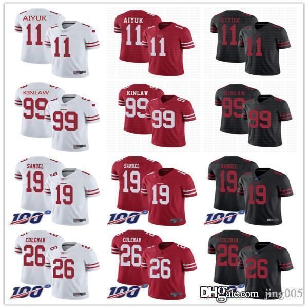 mens женщин молодежи сан-франциско 49ers 11 brandon aiyuk 99 javon kinlaw 19 deebo samuel 26 tevin coleman таможня трикотажные изделия футбо, Black;red
mens женщин молодежи сан-франциско 49ers 11 brandon aiyuk 99 javon kinlaw 19 deebo samuel 26 tevin coleman таможня трикотажные изделия футбо, Black;red