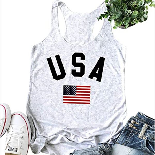 female summer fitness 2020 fashion casual sleeveless camouflage american flag vest women tank running sport, Black;blue
female summer fitness 2020 fashion casual sleeveless camouflage american flag vest women tank running sport, Black;blue