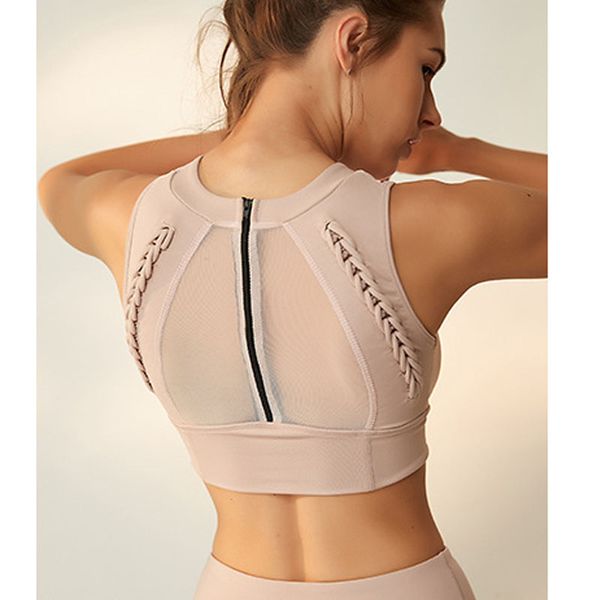 mesh zipper back sports bra push up bra activewear for women running shockproof fitness yoga underwear gym crop top, White;black
mesh zipper back sports bra push up bra activewear for women running shockproof fitness yoga underwear gym crop top, White;black