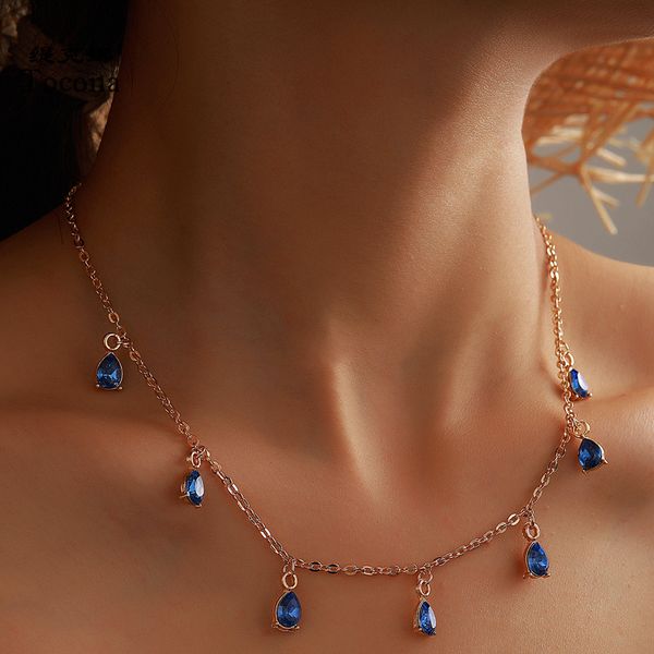 bohemian shiny blue rhinestone chain choker necklace for women 2020 trendy adjustable jewelry accessories collar 15228, Silver
bohemian shiny blue rhinestone chain choker necklace for women 2020 trendy adjustable jewelry accessories collar 15228, Silver