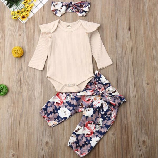 2020 newborn baby girl floral outfit romper print pants long sleeve cotton breathable jumpsuit headband pure color clothes 0-18m, White
2020 newborn baby girl floral outfit romper print pants long sleeve cotton breathable jumpsuit headband pure color clothes 0-18m, White
