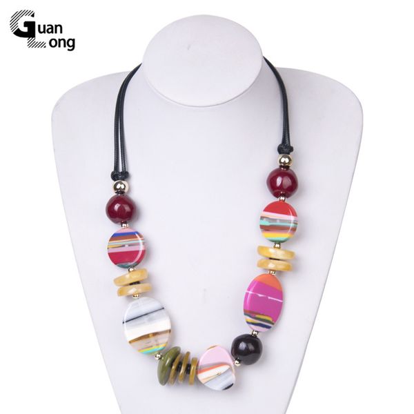 guanlong rainbow acrylic statement necklace women boho ethnic custom necklaces female big vintage resin beads jewelry for girls, Silver
guanlong rainbow acrylic statement necklace women boho ethnic custom necklaces female big vintage resin beads jewelry for girls, Silver