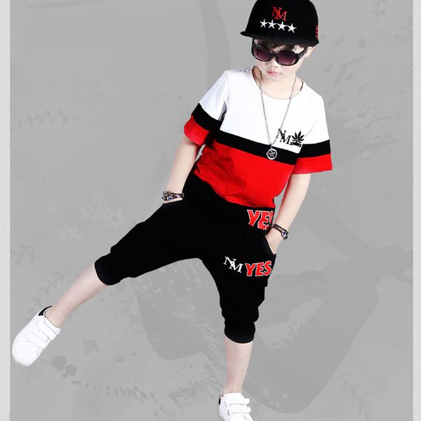 kids boys summer handsome casual suit 2020 dance clothing set harem pants tshirt s boy's children's short-sleeved sports set, Black;blue
kids boys summer handsome casual suit 2020 dance clothing set harem pants tshirt s boy's children's short-sleeved sports set, Black;blue