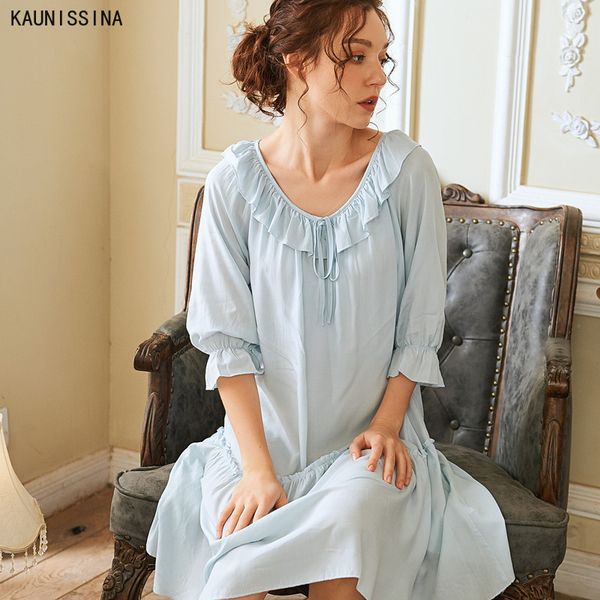 women's sleepwear summer white cotton sweet nightgowns soft loose elegant vintage princess night dress lingerie, Black;red
women's sleepwear summer white cotton sweet nightgowns soft loose elegant vintage princess night dress lingerie, Black;red