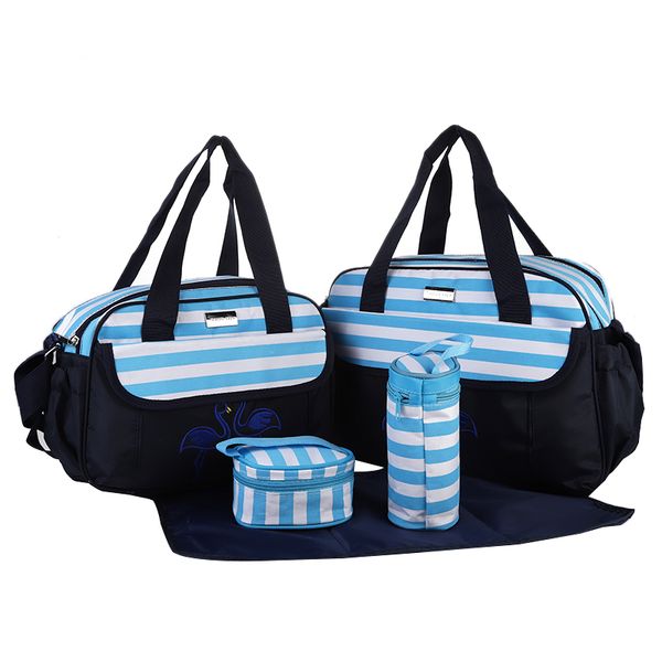 diaper bags 5pcs/set fashion striped mommy bag baby suits bottle holder mummy stroller multi-function maternity nappy
diaper bags 5pcs/set fashion striped mommy bag baby suits bottle holder mummy stroller multi-function maternity nappy