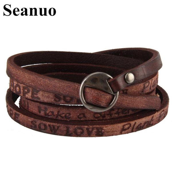 seanuo 103*0.6cm diy non - mainstream letters genuine leather men women bangles & bracelets vintage 4 layers charm wrap bracelet, Red;blue
seanuo 103*0.6cm diy non - mainstream letters genuine leather men women bangles & bracelets vintage 4 layers charm wrap bracelet, Red;blue