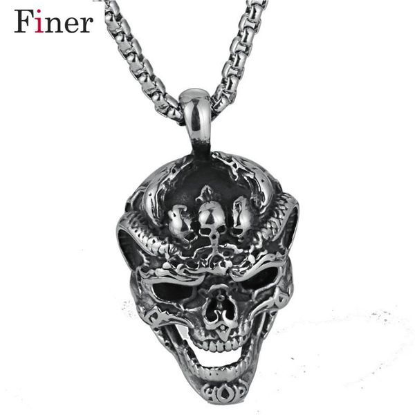 stainless steel silver color skull necklaces & pendants for men fashion chain male skeleton jewelry wholesale
stainless steel silver color skull necklaces & pendants for men fashion chain male skeleton jewelry wholesale