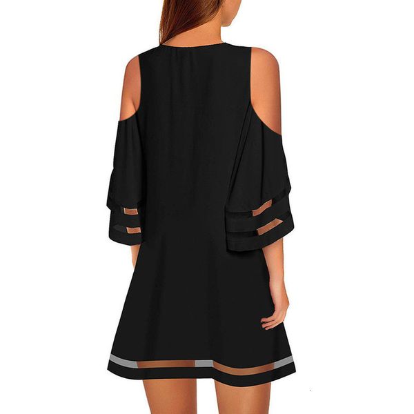 2020 new fashion womens dress mesh panel blouse 3 4 bell sleeve loose off shoulder shirt dress vestidos dropship, Black;gray
2020 new fashion womens dress mesh panel blouse 3 4 bell sleeve loose off shoulder shirt dress vestidos dropship, Black;gray