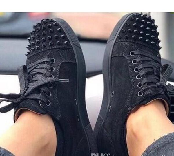 men's sneaker shoes party dress wedding low junior spikes red bottom glitter leather shoes,luxury red sole leisure outdoor flats eu35-4, Black
men's sneaker shoes party dress wedding low junior spikes red bottom glitter leather shoes,luxury red sole leisure outdoor flats eu35-4, Black