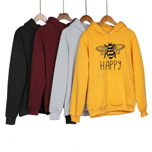 bee kind happy women hoodies fashion fleece long sleeve designer new female printing bee hoodies sweatshirts clothing, Black
bee kind happy women hoodies fashion fleece long sleeve designer new female printing bee hoodies sweatshirts clothing, Black