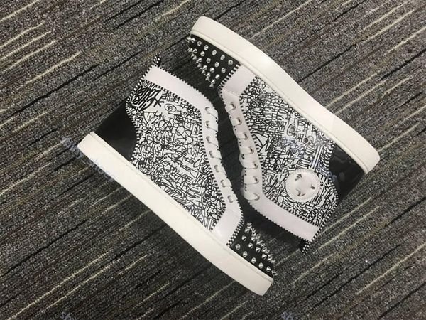 xshfbcl red bottom leather lussuoso flat soled casual shoes women man progettista fashion black white gold pink party couple dress shoes, Black;red
xshfbcl red bottom leather lussuoso flat soled casual shoes women man progettista fashion black white gold pink party couple dress shoes, Black;red