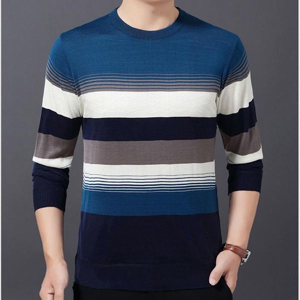 men's sweaters men wear dress luxury pullover sweater o-neck casual thin striped knitted mens male fashions mzm061, White;black
men's sweaters men wear dress luxury pullover sweater o-neck casual thin striped knitted mens male fashions mzm061, White;black