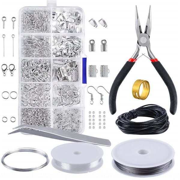 10 grid accessories combination set opening tool accessories manual tools closed ring lobster buckle ring manual tool pliers, Silver
10 grid accessories combination set opening tool accessories manual tools closed ring lobster buckle ring manual tool pliers, Silver