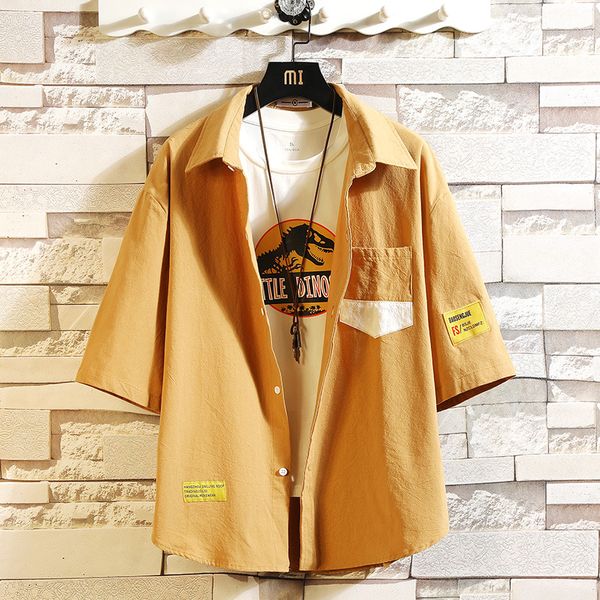 2020 new fashion sell men's beach shirt fashion black white short sleeve loose casual shirts plus oversize -4xl 5xl, White;black
2020 new fashion sell men's beach shirt fashion black white short sleeve loose casual shirts plus oversize -4xl 5xl, White;black