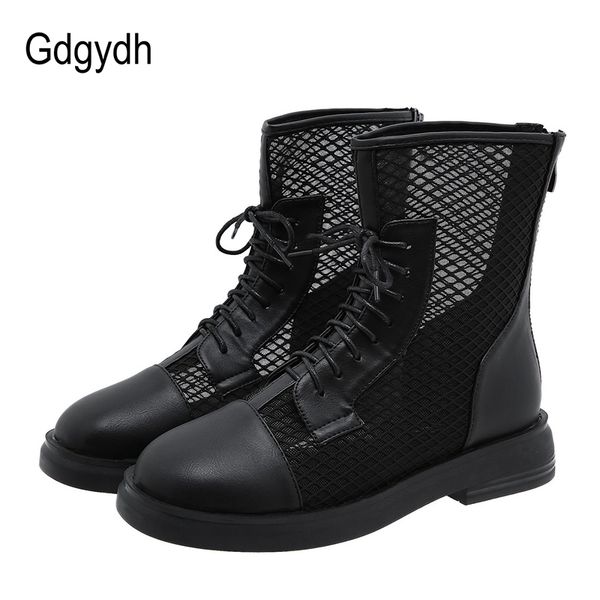 gdgydh 2020 news autumn air mesh women boots lace-up zipper opeing hollow out female ankle boots chunky heels students shoes, Black
gdgydh 2020 news autumn air mesh women boots lace-up zipper opeing hollow out female ankle boots chunky heels students shoes, Black