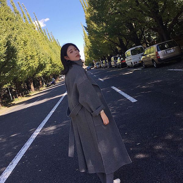 women's wool & blends 2021 women woolen loose coat overcoat long clothing female casual solid color wide jacket outerwear plus size 4xl, Black
women's wool & blends 2021 women woolen loose coat overcoat long clothing female casual solid color wide jacket outerwear plus size 4xl, Black
